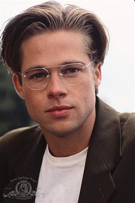 brad pitt glasses|young brad pitt with glasses.